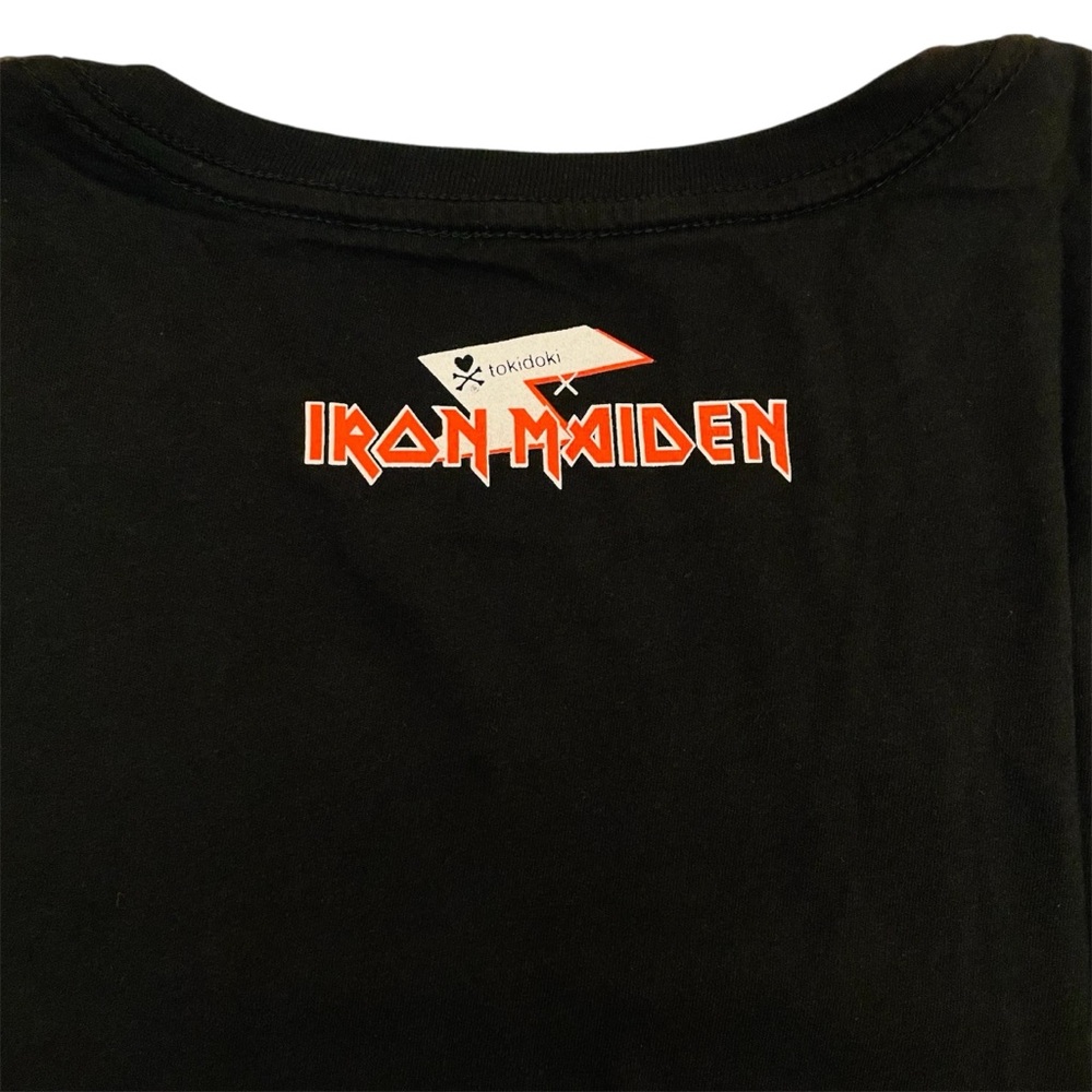 Iron Maiden Tokidoki Women’s Black Shirt Adios Egyptian Pyramid Tee Top Rare NWT - Picture 5 of 5